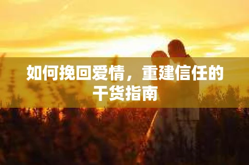 如何挽回爱情，重建信任的干货指南