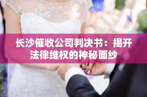 长沙催收公司判决书：揭开法律维权的神秘面纱