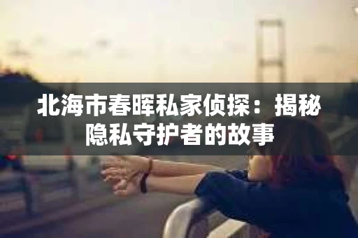 北海市春晖私家侦探：揭秘隐私守护者的故事