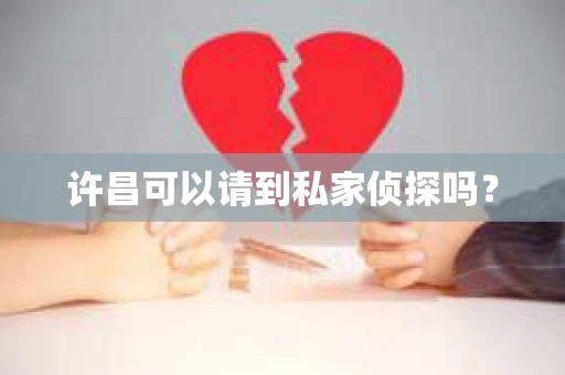 许昌可以请到私家侦探吗？
