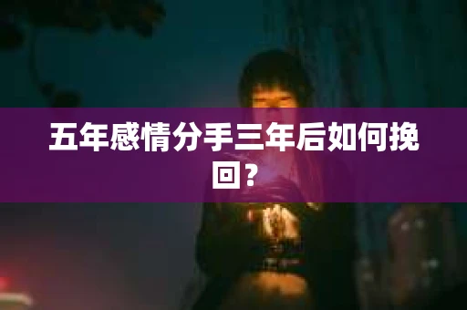五年感情分手三年后如何挽回？