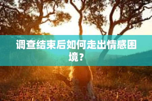 调查结束后如何走出情感困境？