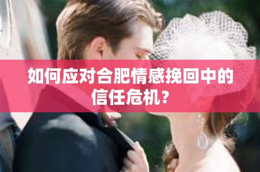 如何应对合肥情感挽回中的信任危机？